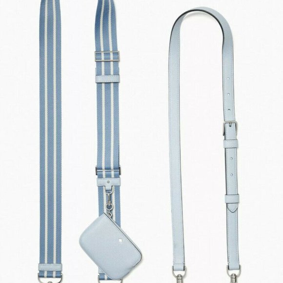 Kate Spade Crossbody Bag Pebbled Leather w Zip Pouch - Picture 6 of 7